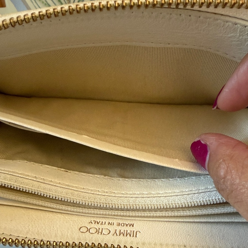 Jimmy Choo Cream Star-Embellished Wallet - Picture 8 of 14